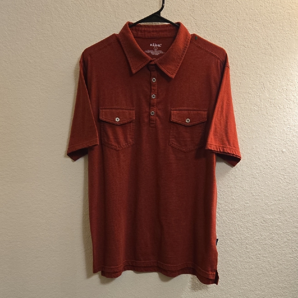 Kuhl Men's Brick Red Polo Shirt - Large